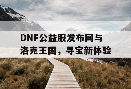 DNF公益服发布网与洛克王国，寻宝新体验