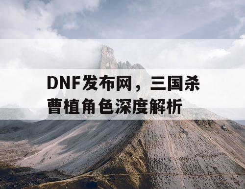 DNF发布网，三国杀曹植角色深度解析