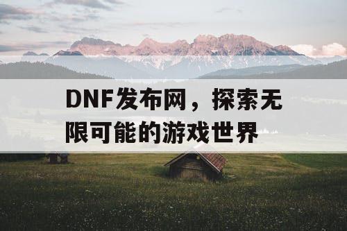 DNF发布网，探索无限可能的游戏世界