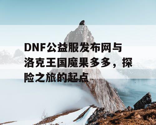 DNF公益服发布网与洛克王国魔果多多，探险之旅的起点