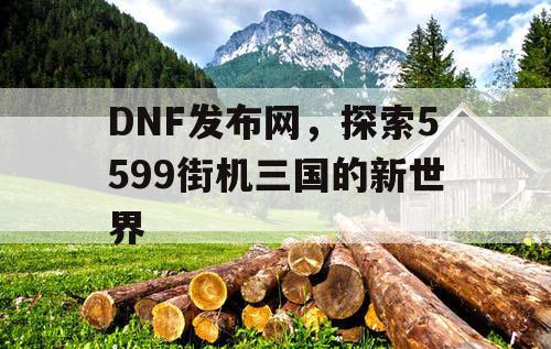 DNF发布网，探索5599街机三国的新世界