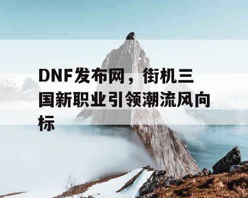 DNF发布网，街机三国新职业引领潮流风向标