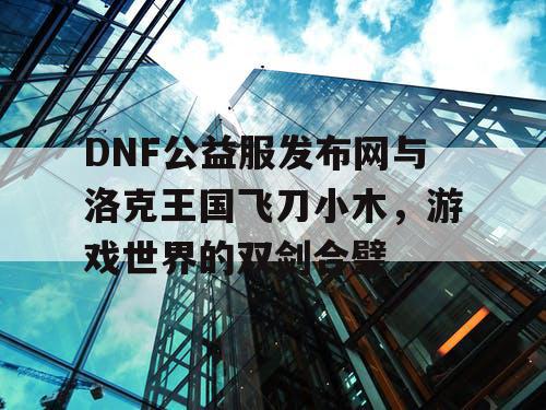 DNF公益服发布网与洛克王国飞刀小木，游戏世界的双剑合璧