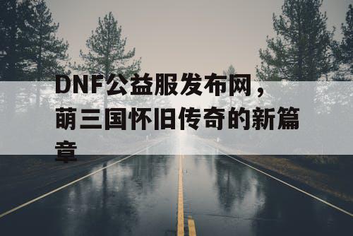 DNF公益服发布网，萌三国怀旧传奇的新篇章